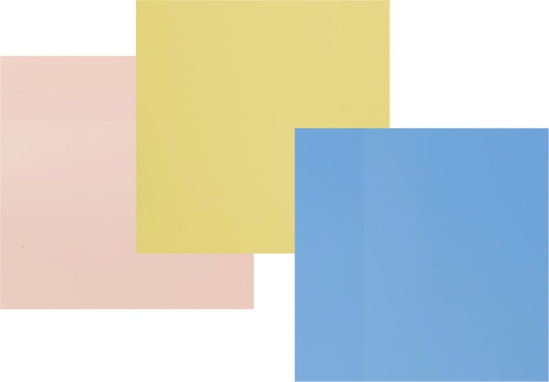 IMPRINT Self Stick Notes | Transparent | Waterproof | Non Tearable | PVC Material Size 3 x 3 Inch Pastel Colors | Pack of 3 - Image 1