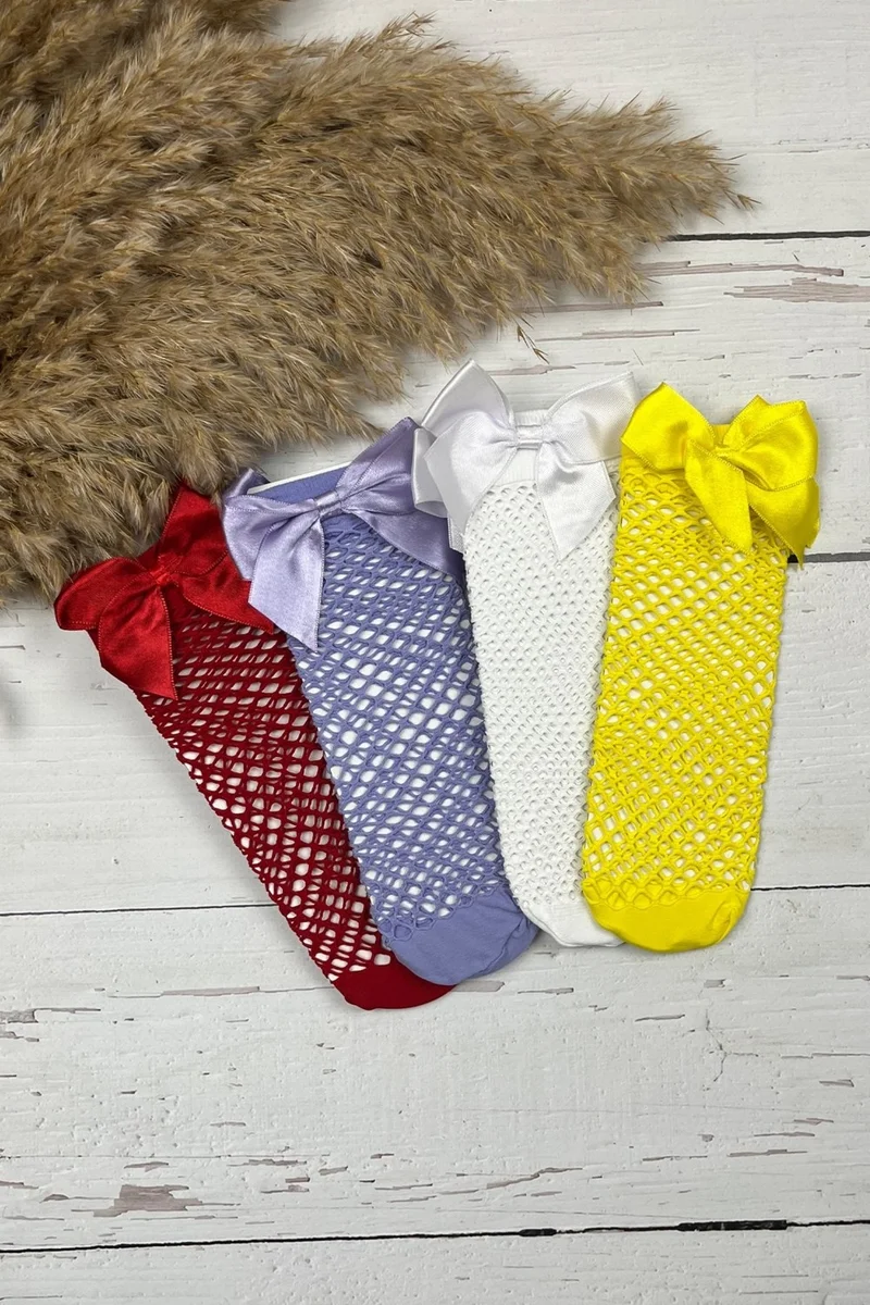 Ada Bebek Çocuk Ada Baby Kid Adabebek Girl Kid 4 Pack Fishnet Socks