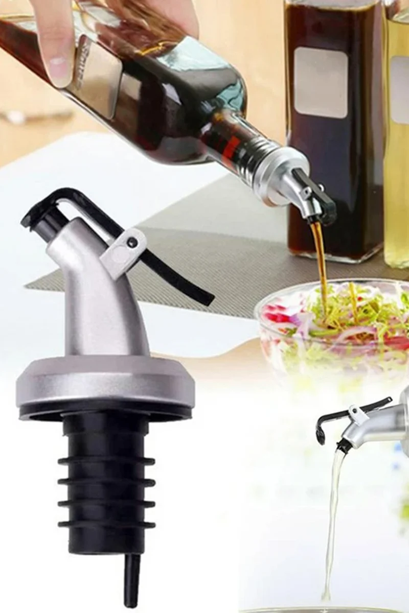 Mobee Covered Drip-Free Oil Stopper Oil Pot Bottle Tip Oil Vinegar Sauce Bowl Drip-Free