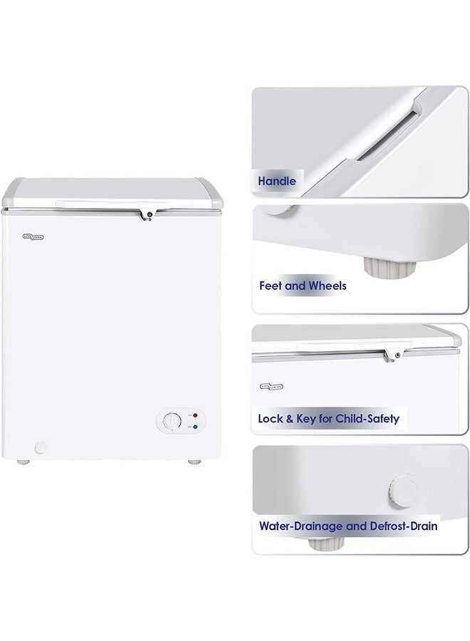SUPER GENERAL 3.5 Cu Ft Chest Freezer/Manual Defrost/Fast Freezing/ 99 L KSGF157 White - Image 2
