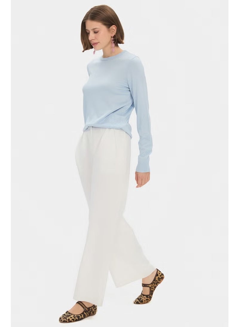 JUNE Women's Exclusive Crew Neck Viscose Blend Knitwear Sweater - Image 2