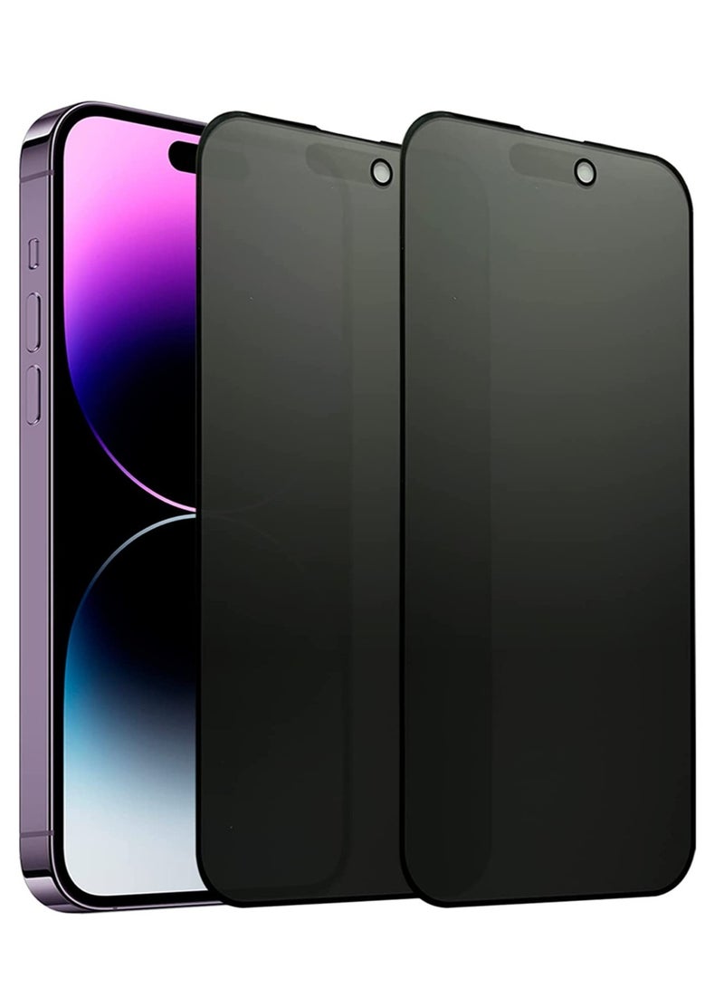 ELTRAZONE [2 Pack] Compatible with iPhone 14 Pro Max Matte Privacy Screen Protector, Anti-Glare Anti-Spy Scratch Resistant Tempered Glass Film 6.7", Smooth Feel, Anti-Fingerprints, Full Coverage - Image 1