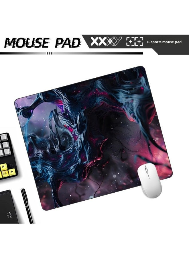 Colorful Black Gaming Mouse Pad Fps Special Soft Rubber Gaming Mouse Pad Smooth Thickened Sweatproof Desk Pad 