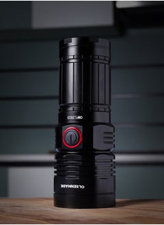 Olsenmark Olsenmark LED Flashlight with Power Bank- OMFL2823, Aluminum Housing with 25W High Power LED, 3000 Lumen, 15 Hours Working Time, Lithium-Ion Battery with Power Reminder  - Image 2
