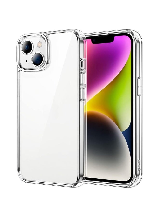 2 Pack Case For IPhone 14 6.1-Inch Non-Yellowing Shockproof Phone Bumper Cover Anti-Scratch Clear Back (Clear) - Image 1