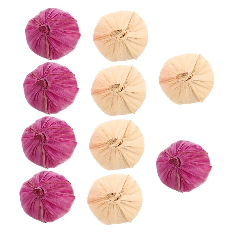 10pcs Realistic Artificial Garlic Simulation Vegetables Kitchen Photography Home Display Party Decoration Educational Use Retail Spaces - Image 2