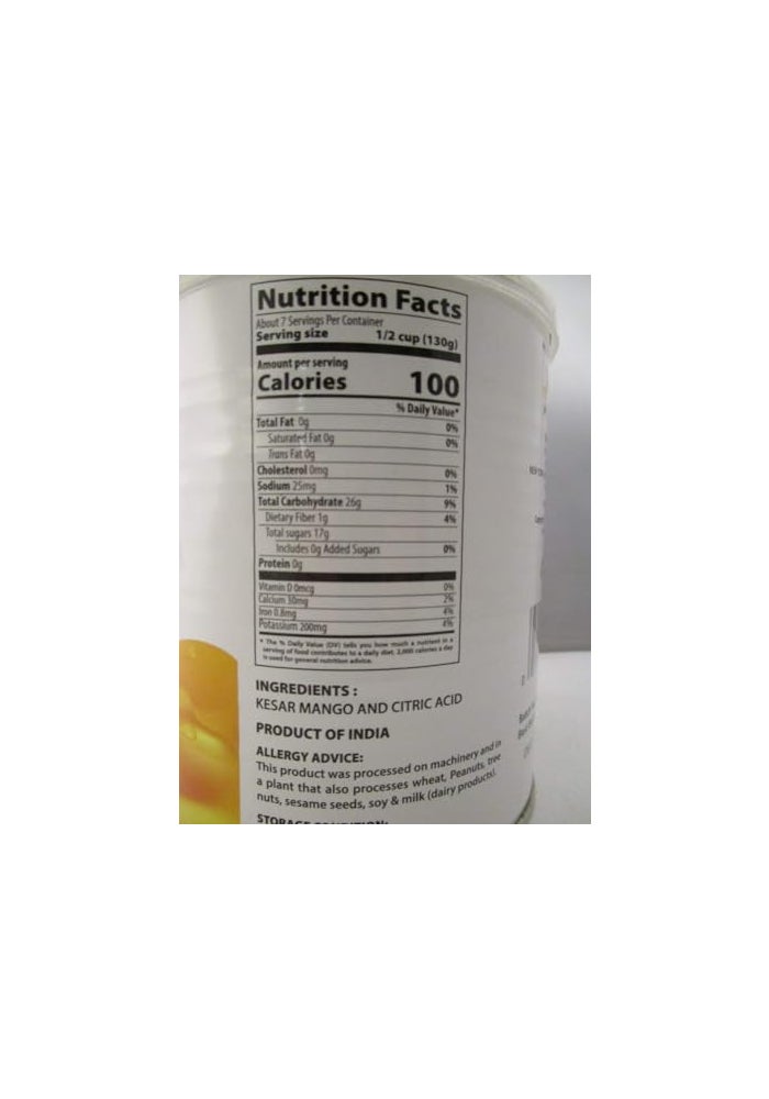 Swad NO ADDED SUGAR Kesar Mango Pulp  850 Grams - Image 5