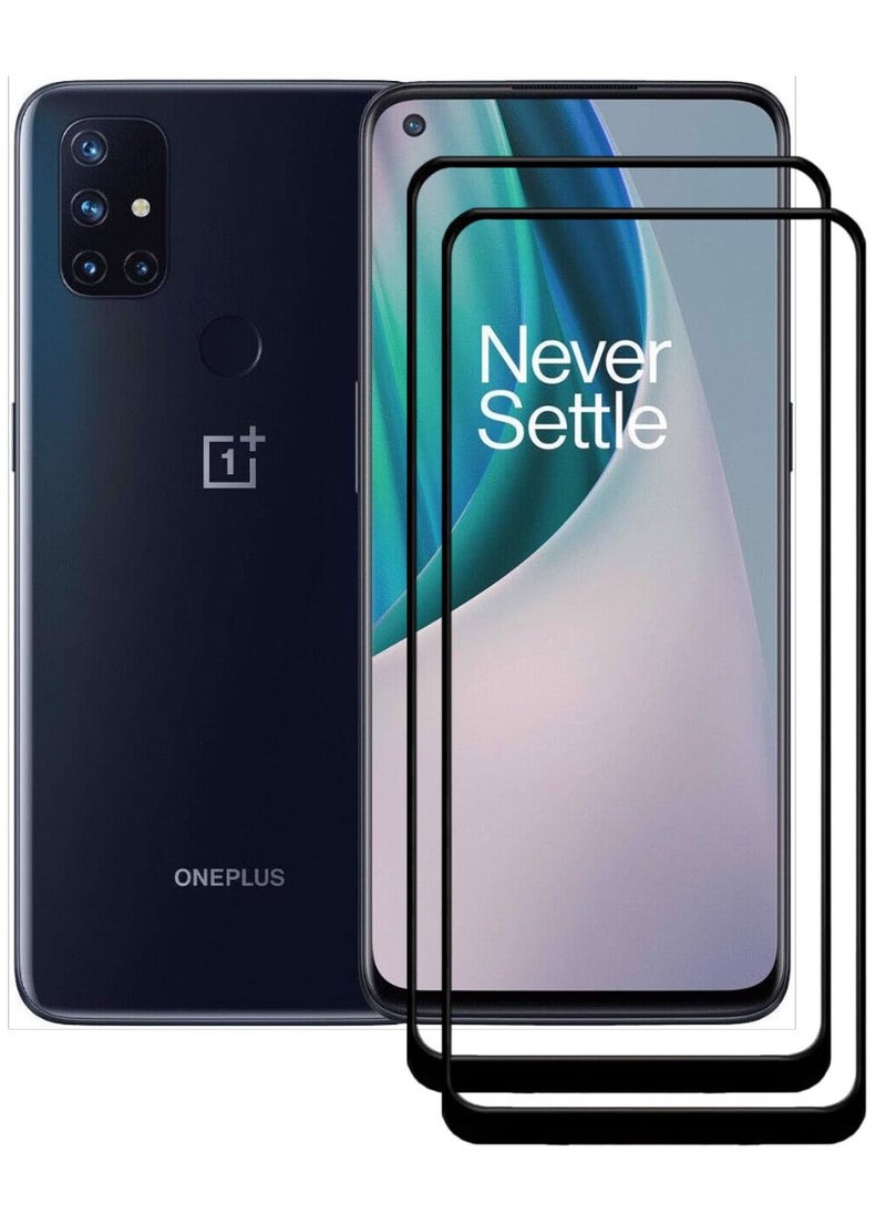 ACLIX 2 Pieces Antistatic ESD Dustproof Premium Quality High Definition Tempered Glass Screen Protector Designed For OnePlus Nord N10 5G - Image 1