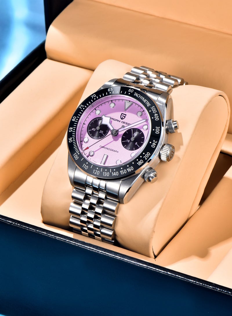 PAGANI DESIGN Men's Business Watches, Sports Watches, Chronographs Watches, With Sub-Dials, Stainless Steel Straps, Luxury Sports Watches, PD1813  - Image 2
