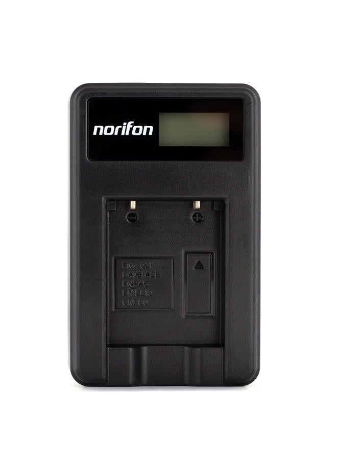 Norifon شاحن USB LCD NP-80 لكاميرات كاسيو إكزليم EX-G1، EX-N1، EX-N2، EX-S5، EX-S8، EX-S9، EX-Z35، EX-Z550، EX-Z800 والمزيد - Image 1
