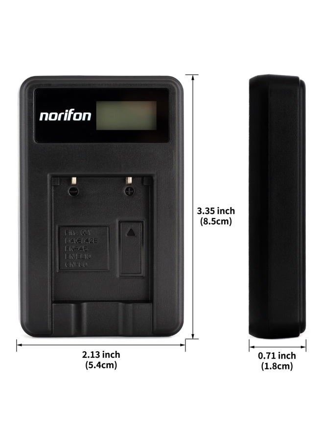 Norifon شاحن USB LCD NP-80 لكاميرات كاسيو إكزليم EX-G1، EX-N1، EX-N2، EX-S5، EX-S8، EX-S9، EX-Z35، EX-Z550، EX-Z800 والمزيد - Image 5