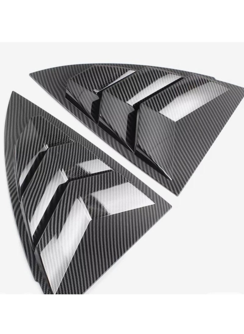 For Tesla Model Y 2022 & 2023,Car Accessories Rear Window Triangle Sticker Shutter Decorative Patch Cover Trim Car styling (Grey color only)