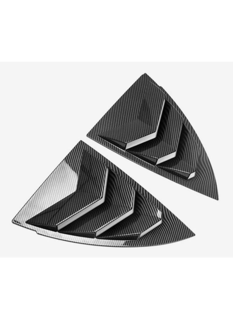 For Tesla Model Y 2022 & 2023,Car Accessories Rear Window Triangle Sticker Shutter Decorative Patch Cover Trim Car styling (Grey color only)