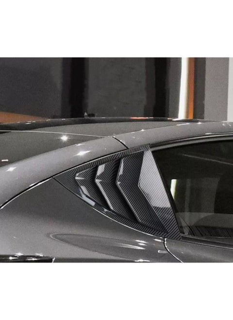 For Tesla Model Y 2022 & 2023,Car Accessories Rear Window Triangle Sticker Shutter Decorative Patch Cover Trim Car styling (Grey color only)