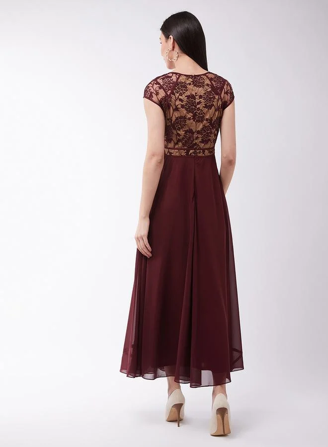 Miss Chase Lace Bodice Maxi Dress