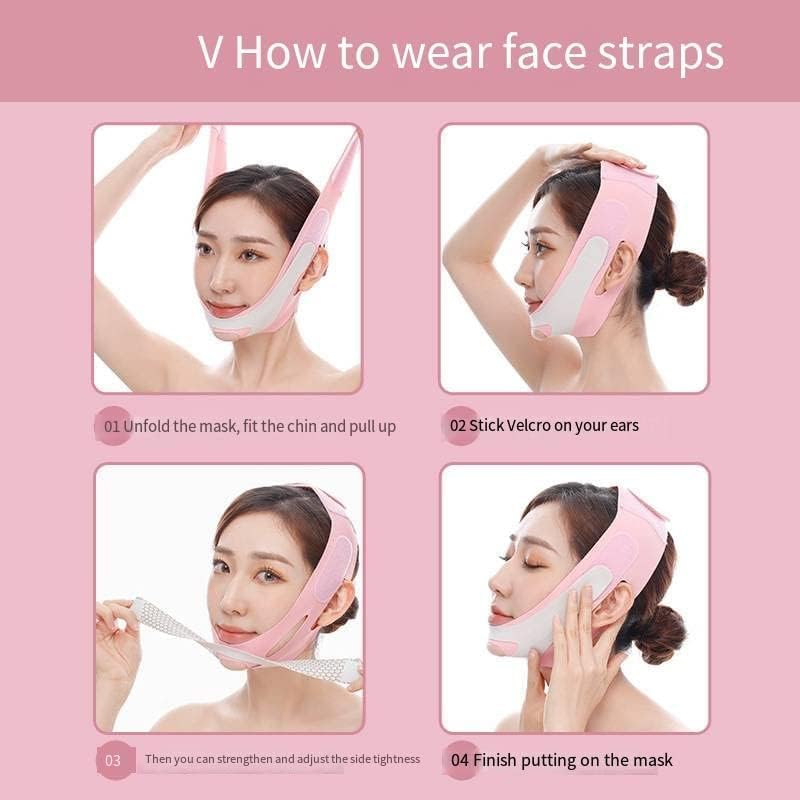 bosig V Line Facial Slimming Strap Silicone Face Lift Up Facial Slimming Bandage Mask Cheek Chin Neck Slimming Thin Belt pack of 1 - Image 3