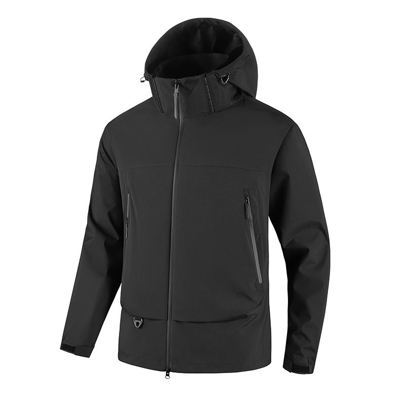 Trendy Charge Clothes Men'S And Women'S Same Style Outdoor Detachable Hooded Casual Jacket Windproof Waterproof Jacket For Men - Image 5