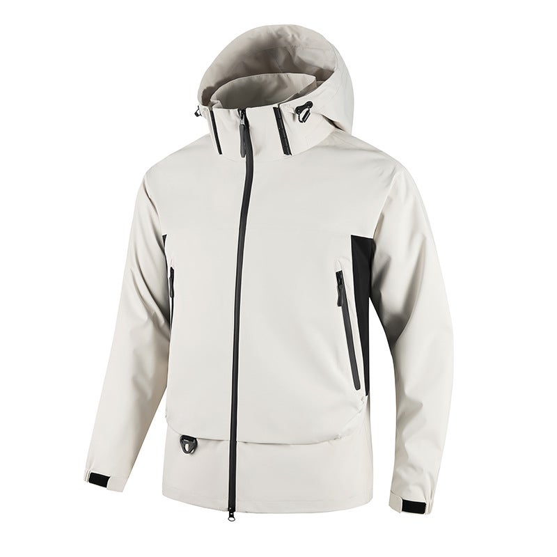 Trendy Charge Clothes Men'S And Women'S Same Style Outdoor Detachable Hooded Casual Jacket Windproof Waterproof Jacket For Men - Image 4