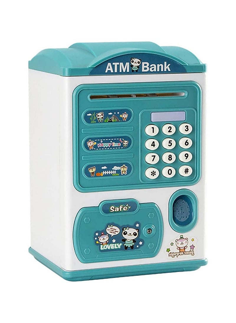 AMERTEER - Interactive Kids ATM Bank Teach Saving Habits with Password Protection Automatic Money Handling and Decorative Lights - Image 1