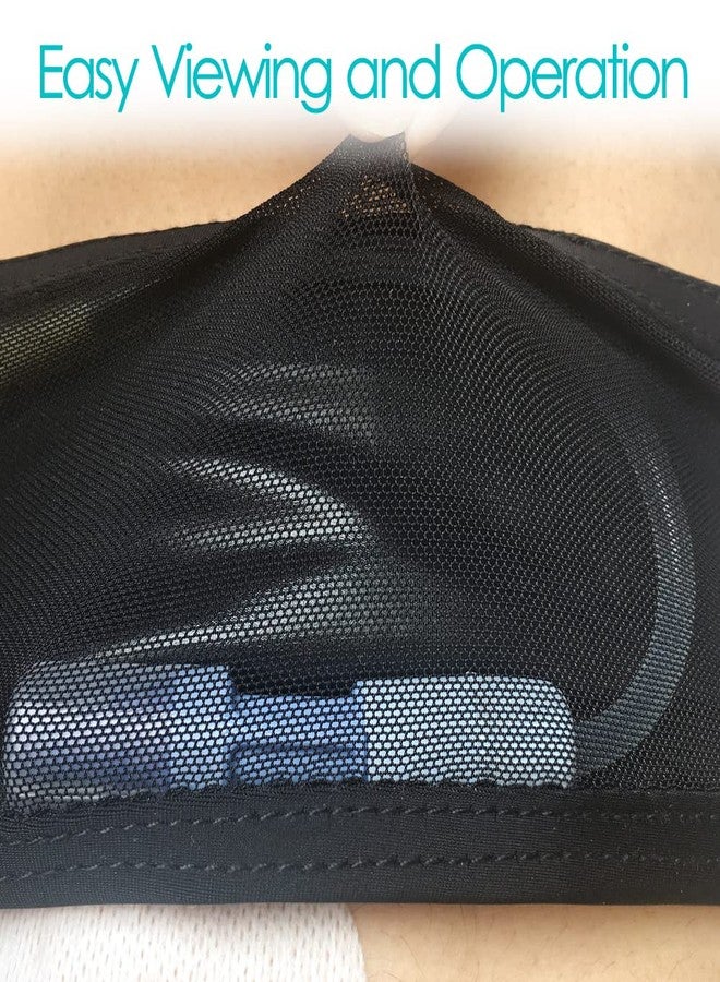 DiaBelt Breathable Peritoneal Dialysis Belt with Mesh Pocket PD Catheter Holder Accessories No-Bounce Pouch for Secure Transfer Set Peg G Feeding Tube Stomach Adults Women Men Black - Image 2