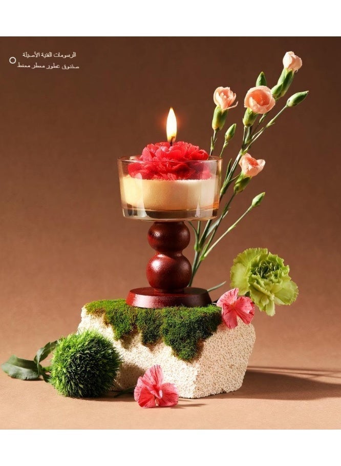 9pcs Scented Candles Gift Set Soy Wax Aromatherapy Candle, Floral Handmade Candles with Jar and Matches for Home Decor Relaxation (Assorted Colors) - Image 3