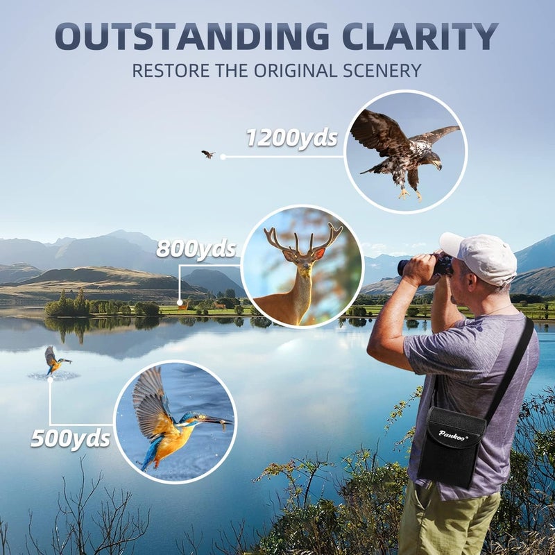 Pankoo 12x60 Monocular Telescope High Powered with Smartphone Adapter Tripod and Portable Bag, Larger Vision Monoculars for Adults with BAK4 Prism & FMC Lens, Suitable for Bird Watching Hiking Travel - Image 3