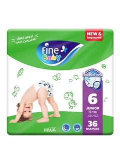 Fine Baby Diaper Size 6 Junior (16+ kg) 36 Diapers  - Image 1