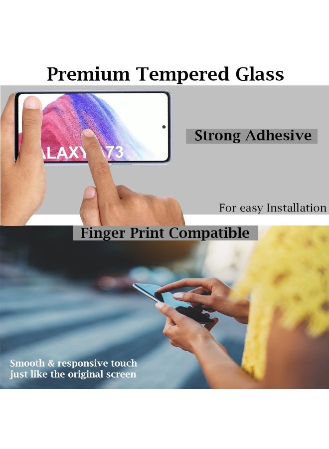 Tempered glass screen protector for Samsung Galaxy A73 5G - Image 3
