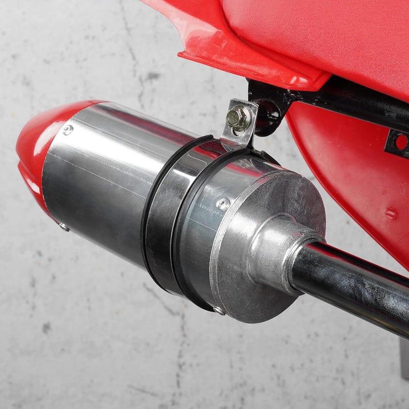 MTATCN 28mm Exhaust Muffler Silencer Pipe Assembly for CRF50 XR50 GY6 70cc 110cc 125cc Dirt Bikes - Red - Image 4