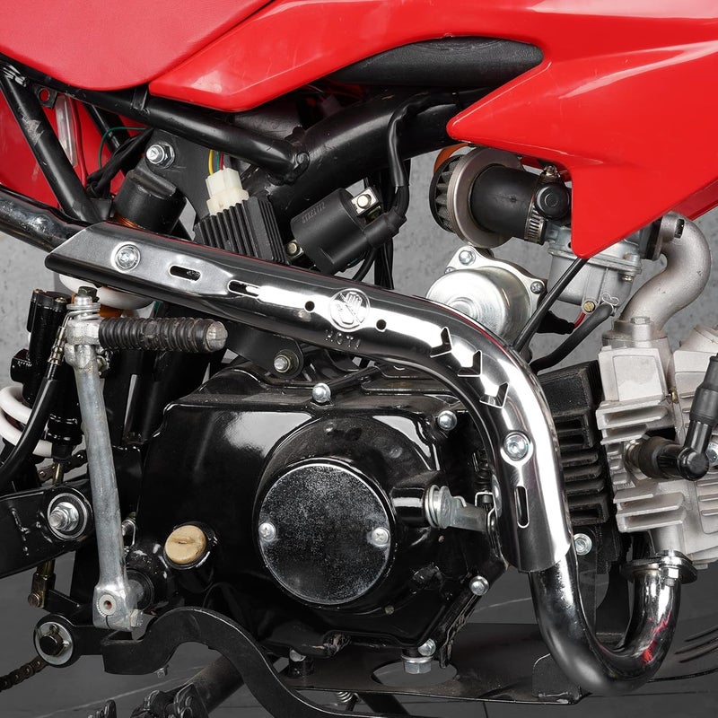 MTATCN 28mm Exhaust Muffler Silencer Pipe Assembly for CRF50 XR50 GY6 70cc 110cc 125cc Dirt Bikes - Red - Image 5
