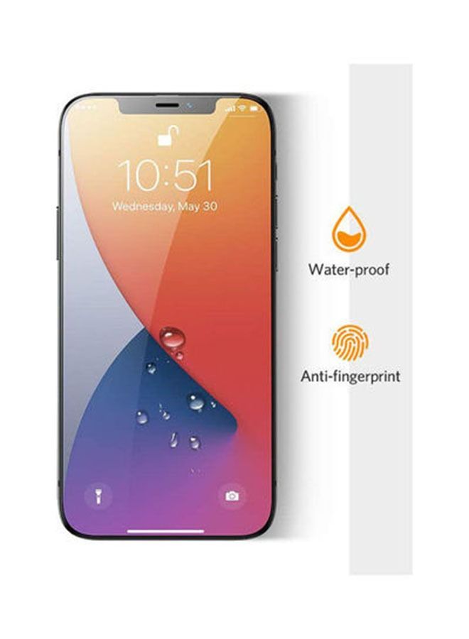 shAyzee Privacy Full Screen Tempered Glass Protector For Apple iPhone 12 Pro Max Black - Image 3