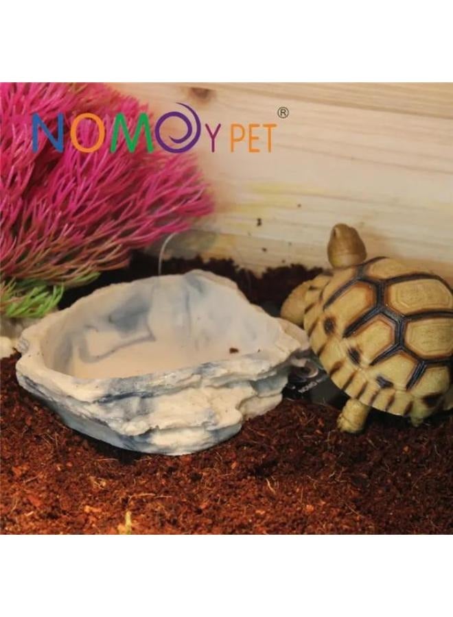 وعاء طبيعي للزواحف والبرمائيات والزواحف والسلحفاة والثعبان والسحلية والوزغة والعناكب والضفدع 9 × 7 × 2.5 سم - Image 3