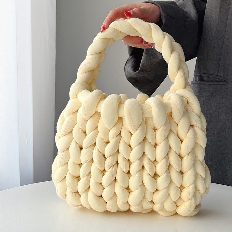 Super Thick Icelandic Wool Diy Hand-Woven Bag Self-Made Korean Hand-Carried Messenger Bag For Girlfriend - Image 3