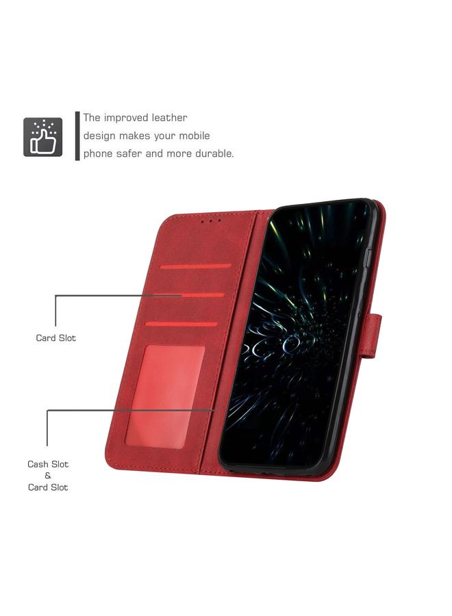 زبون جراب لهاتف Infinix Smart 8 مصنوع من جلد العجل مع مشبك - Image 4