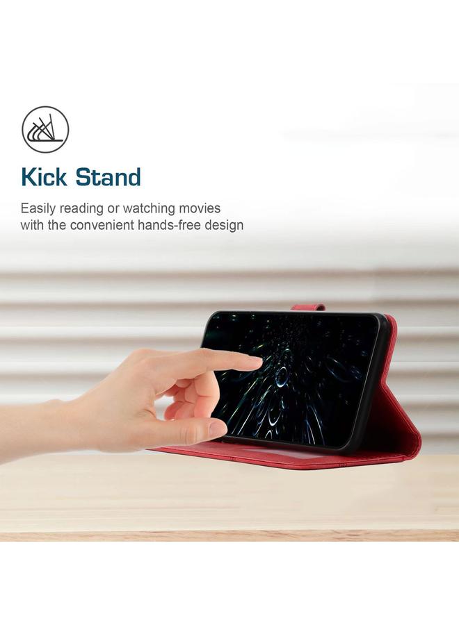 زبون جراب لهاتف Infinix Smart 8 مصنوع من جلد العجل مع مشبك - Image 5