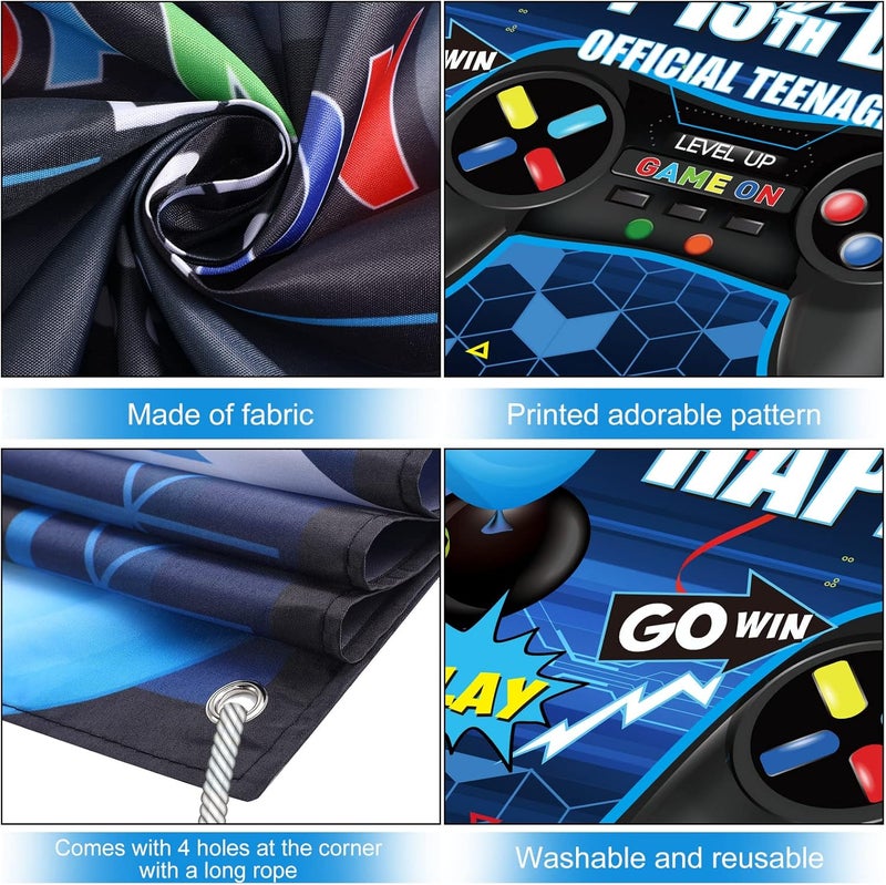 BPA Happy 13th Birthday Video Game Backdrop Banner - Image 3