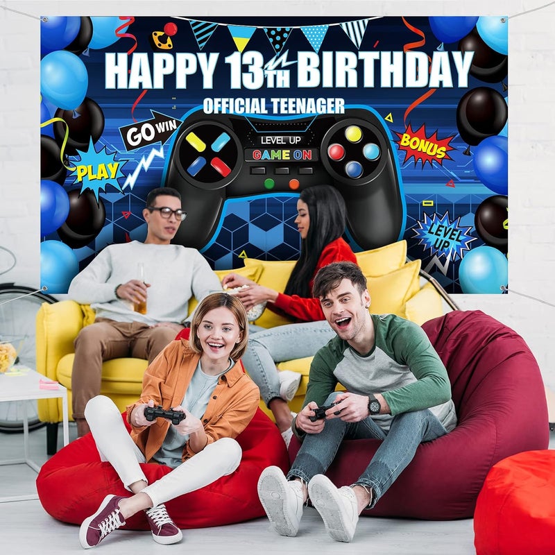 BPA Happy 13th Birthday Video Game Backdrop Banner - Image 4