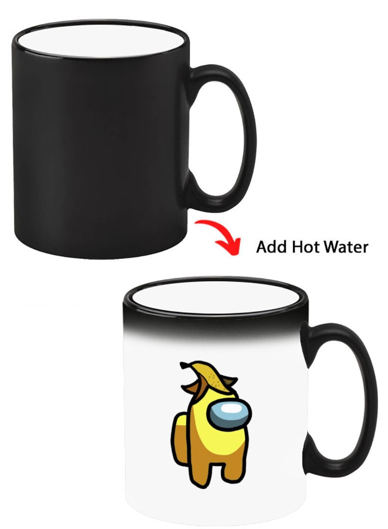 Theodor Color Changing Heat Sensitive Ceramic Mug, Image Revealed When HOT Liquid is Added! Among us Banana - Image 1