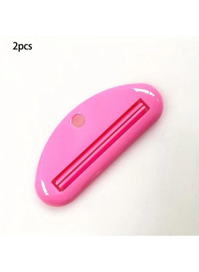 2pcs White Manual Plastic Easysqueeze Toothpaste Tube Squeezer For Bathroom - Image 4