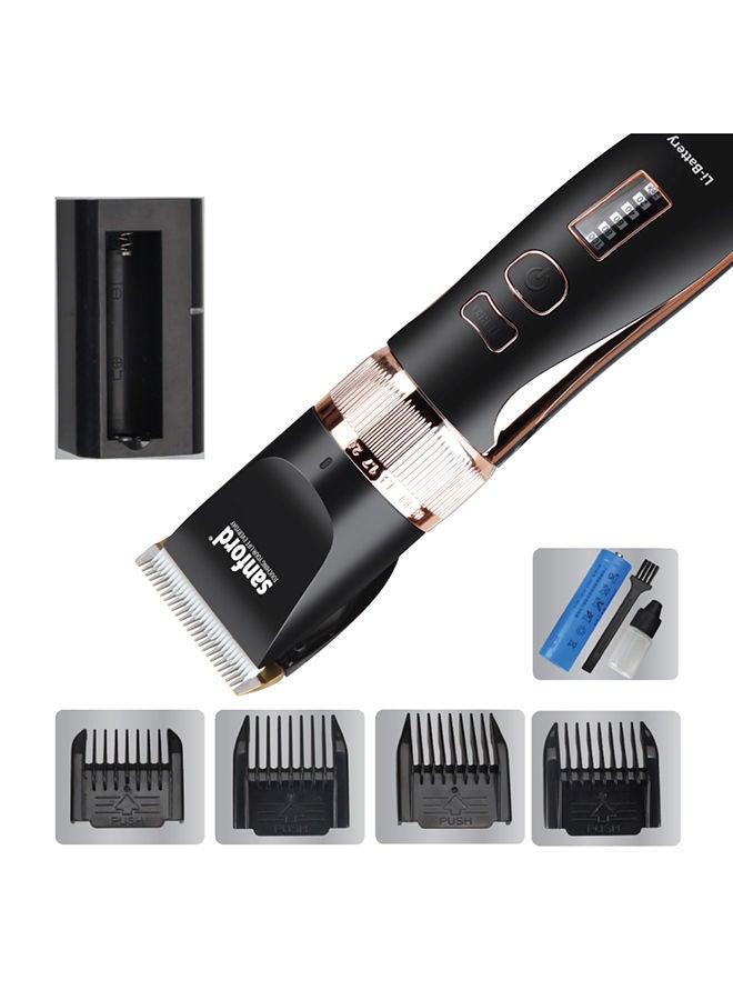 NIBEMINENT Rechargeable Hair Clipper Black/Gold - Image 2