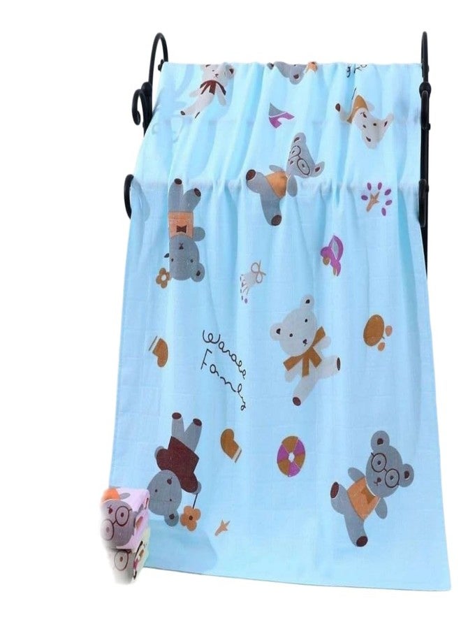 Lil' Shark Premium Muslin Baby Face Towels & Washcloths: Soft | Absorbent & Reusable (Muslin 120x60cm | Pista | 1) - Image 1