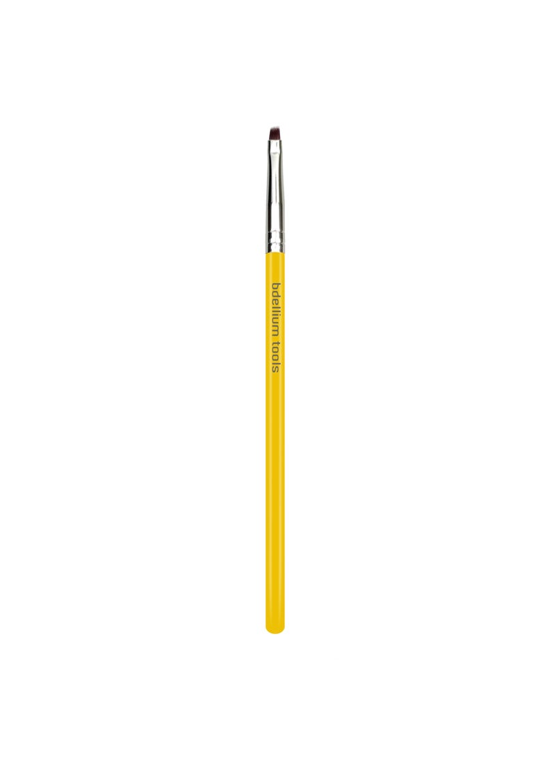 Bdellium Tools - Bdellium Tools Professional Makeup Brush - Studio Series 760 Liner/Brow - With Soft Synthetic Fibers, For Smudging out Eyeliner (Yellow, 1pc) - Image 1