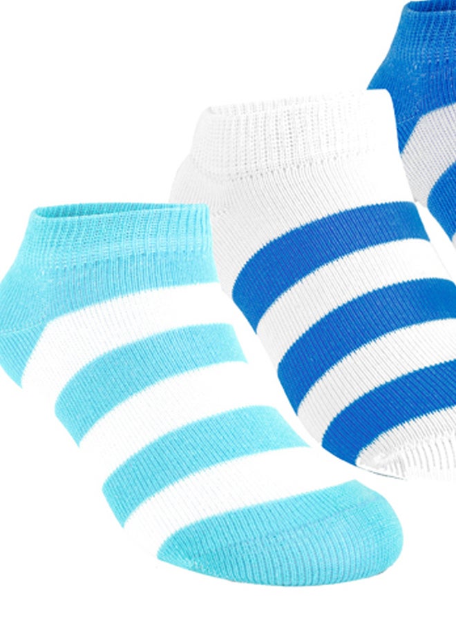 STITCH Girls Pack of 3 Lycra Ankle Casual Stripes Socks - Image 3