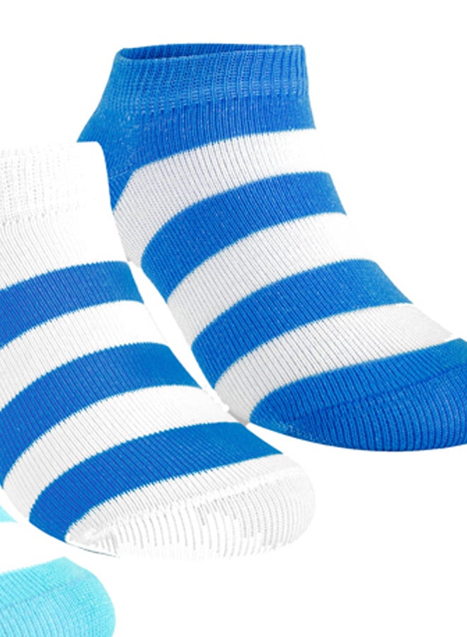 STITCH Girls Pack of 3 Lycra Ankle Casual Stripes Socks - Image 2