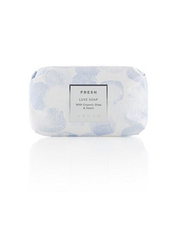 zents Triplemilled Luxe Bar Soap (Fresh Fragrance) Moisturizing Hand And Body Wash With Organic Shea Butter 57 Oz  - Image 1