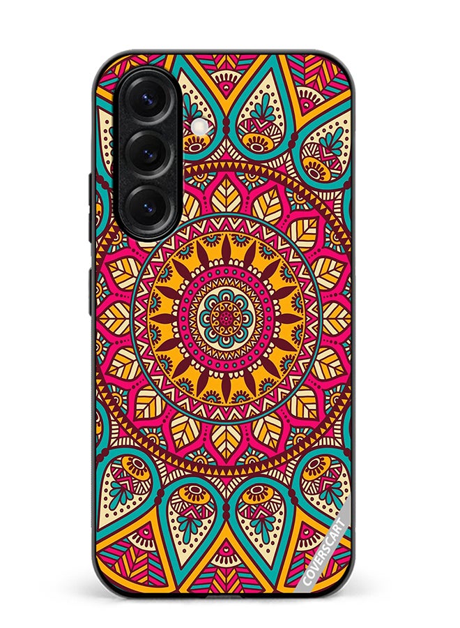 Protective Case Cover For Samsung Galaxy S25 Plus Mandala Design Multicolour
