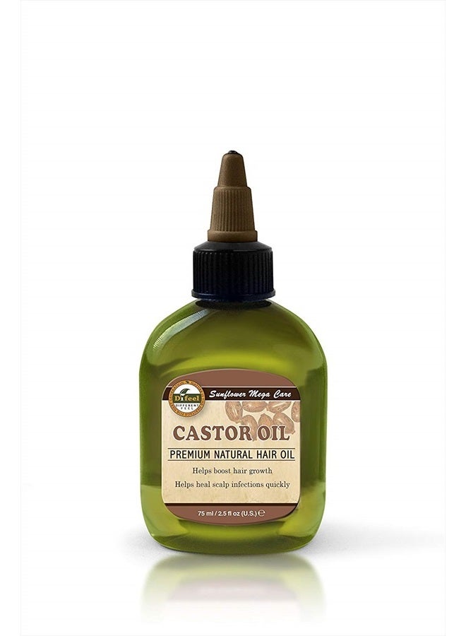 difeel Mega Care Castor Oil 2.5 ounce - Natural Castor Oil for Hair Growth - Image 1