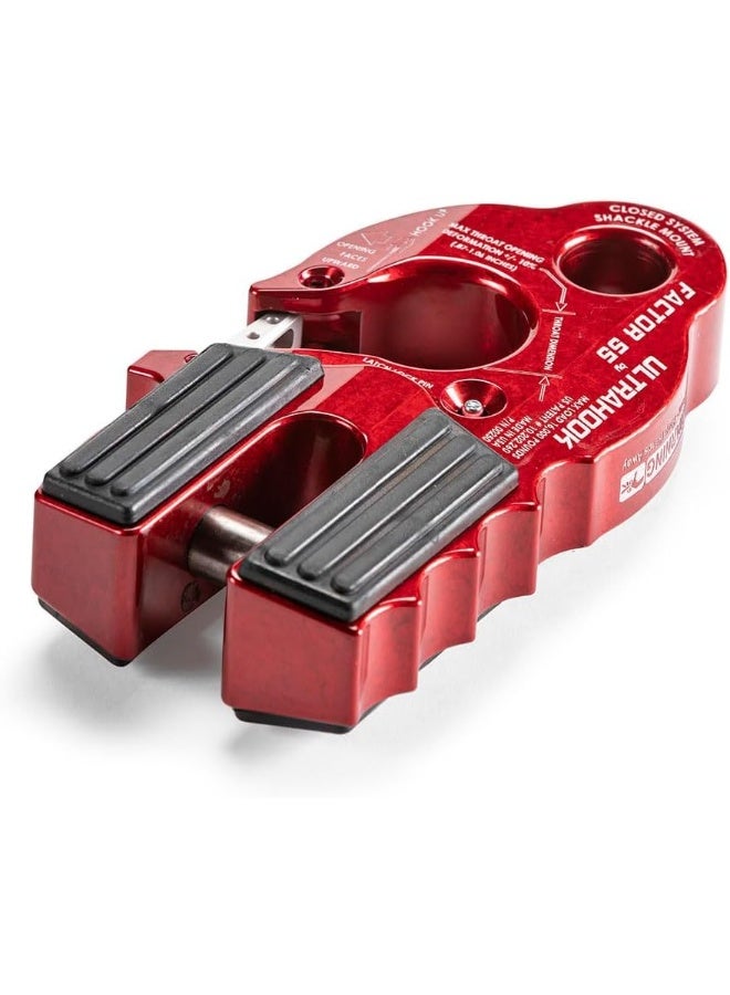 Factor 55 ULTRAHOOK Winch Hook with Shackle Mount - Red - Image 4
