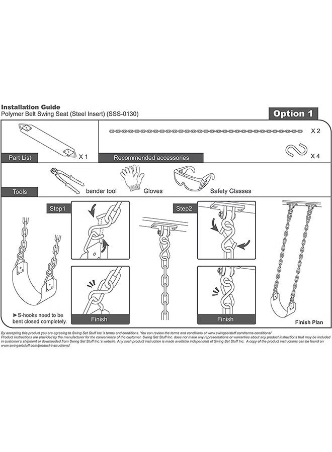 RALEIGH Flexible Kids’ Swing Seat with Strong Hanging Chains – Suitable for Home Swings and Play Gardens – Durable Material Supports Weight and Resists Weather Conditions - Image 3