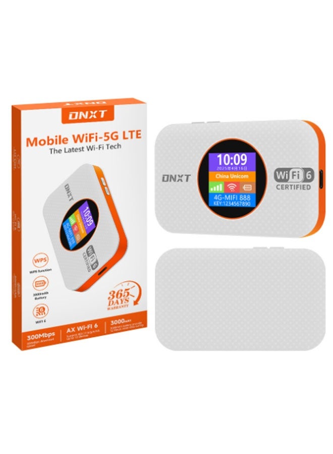 DN 4G/5G Router LTE Wi-Fi Hotspot Device Pocket-sized Portable/Mobile Travel-Friendly/Plug-and-Play (White) - Image 1